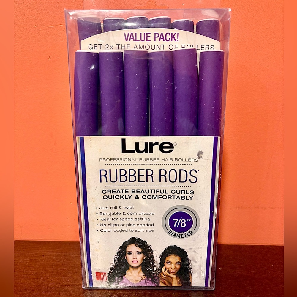 Lure Professional Rubber Hair Rods